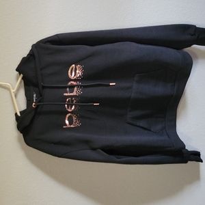 Bebe hooded sequin sweatshirt